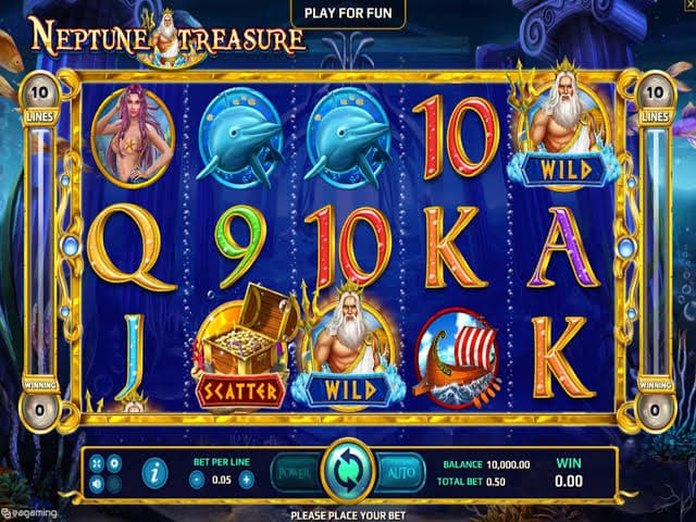 Slot Terbaik Neptune Treasure Keluaran Gameplay Interactive