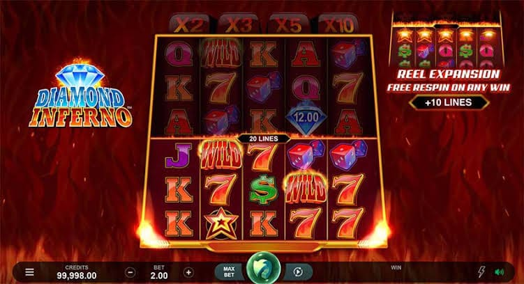 Slot Diamond Inferno Microgaming