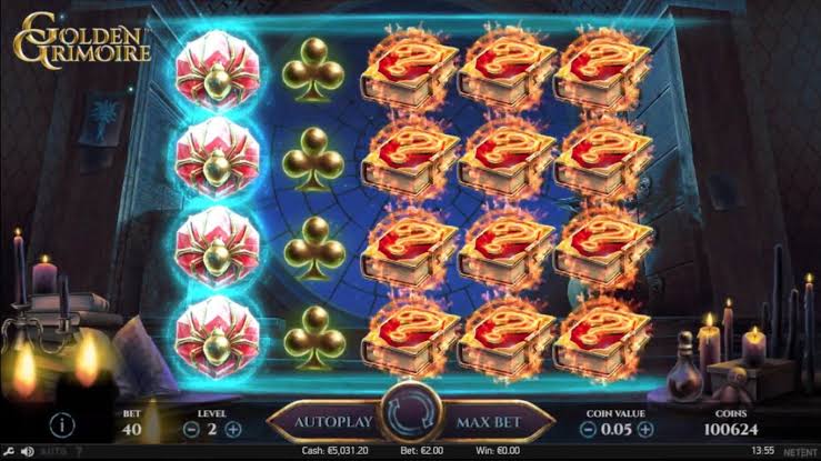 Tampilan Permainan Indah! – Slot Golden Grimoire